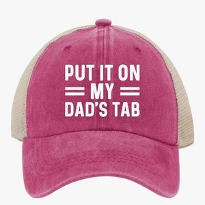 Pink and Tan Trucker Hat, Fad’s Tab Hat